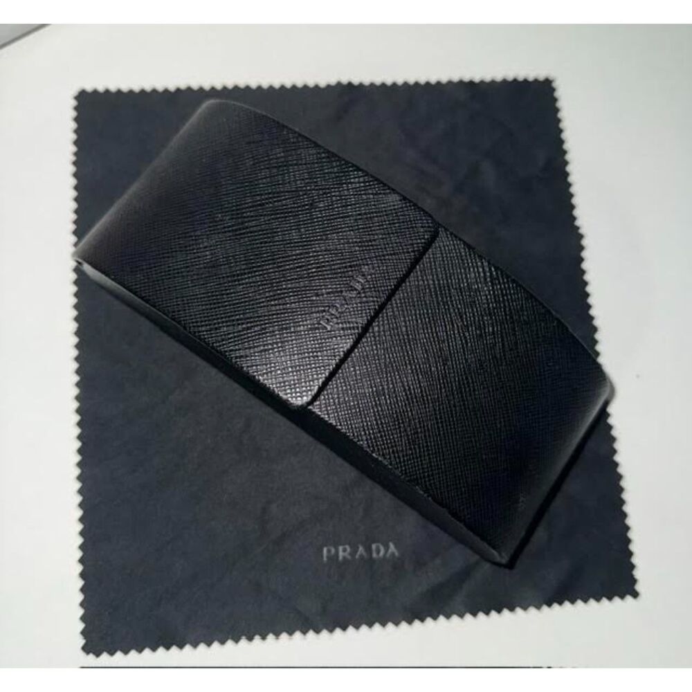 Authentic Prada Saffiano Leather Sunglasses Case (Case & Cleaning Cloth Only)